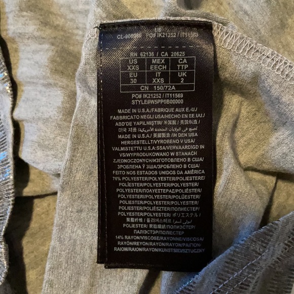Guess Heather Gray Foil Stripe Tank - Picture 7 of 9